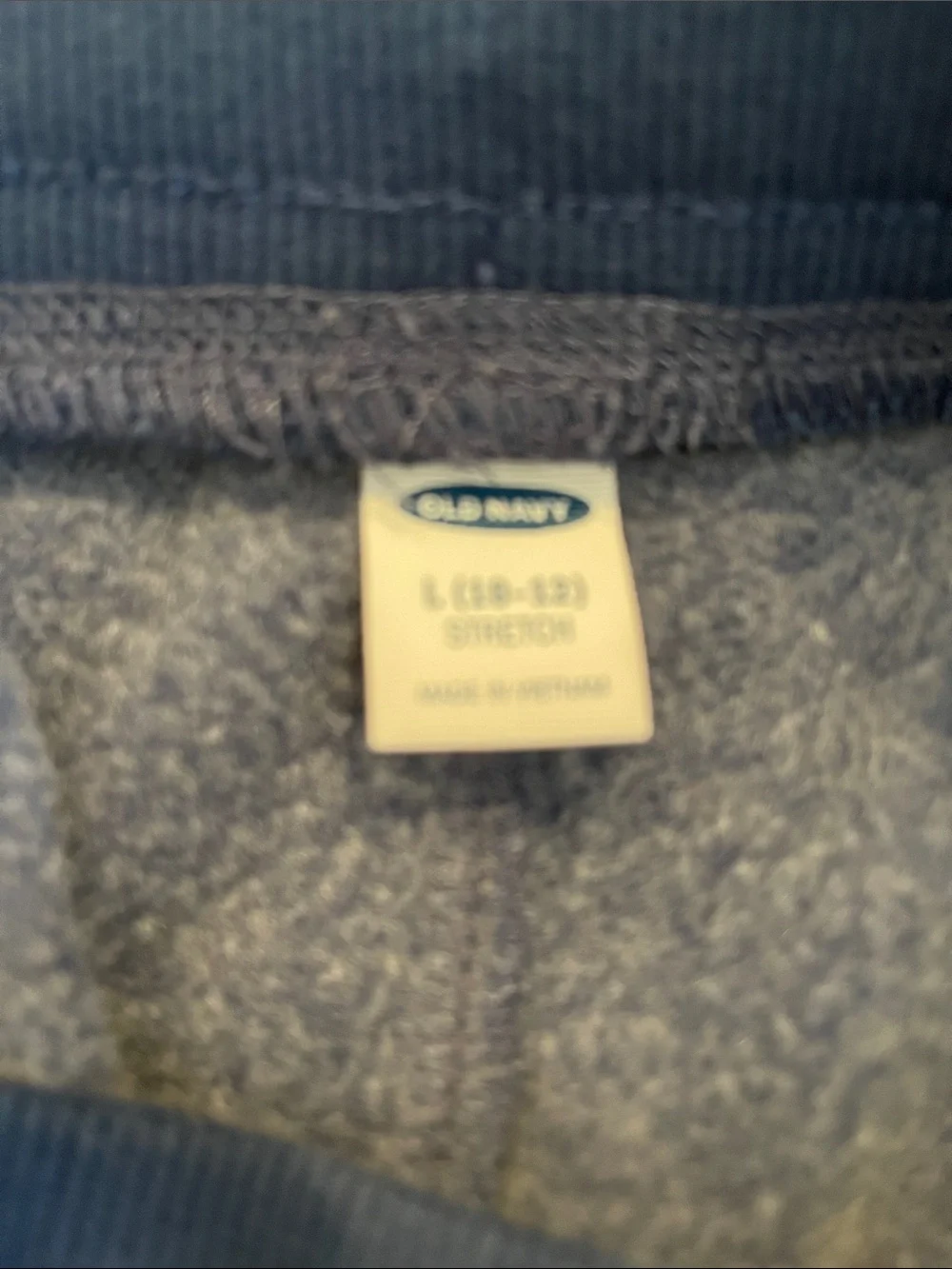 Old Navy Boys Navy Heather Cargo Jogger Sweatpants